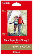 view Canon PP-301 4x6 Glossy 102x152mm 265gsm Photo Paper Plus II - 100 Sheets