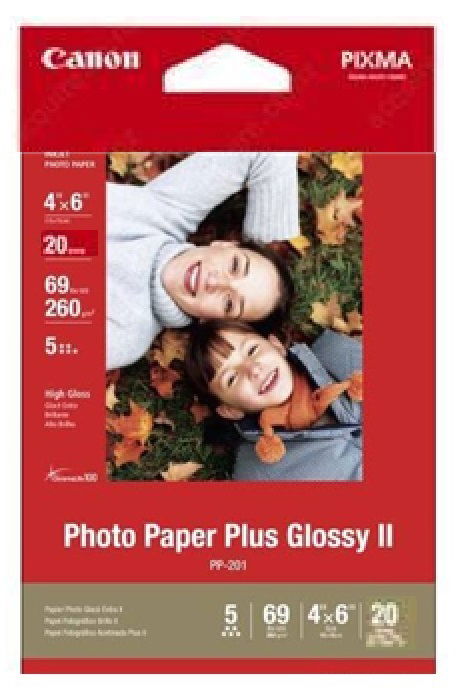 Canon PP2014x6 Glossy 4x6 260gsm Photo Paper - 20 Sheets