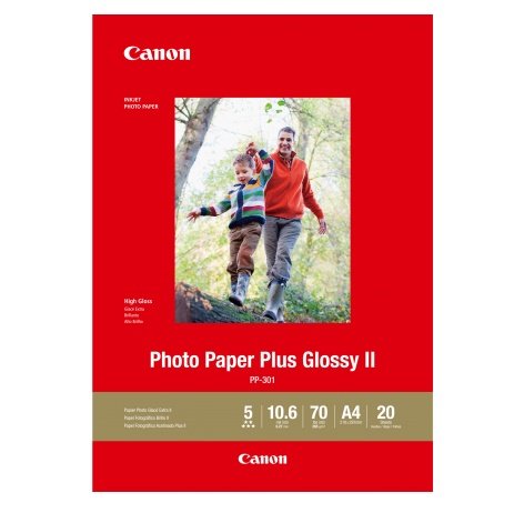 Canon PP-301 Glossy A4 265gsm Photo Paper Plus II - 20 Sheets