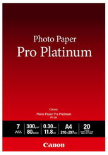 view Canon PT-101 Platinum A4 300gsm Photo Paper Pro - 20 Sheets