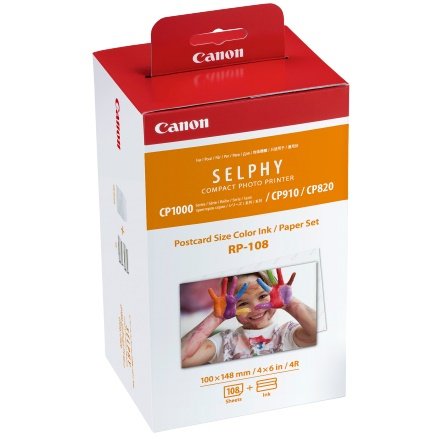 Canon RP-108 High Capacity Colour Ink & Paper Kit - 108 Sheets