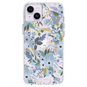 Case-Mate Rifle Paper Co. Case for iPhone 14 (MagSafe) - Garden Party Blue