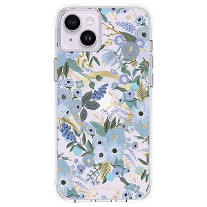 Case-Mate Rifle Paper Co. Case for iPhone 14 Plus (MagSafe) - Garden Party Blue