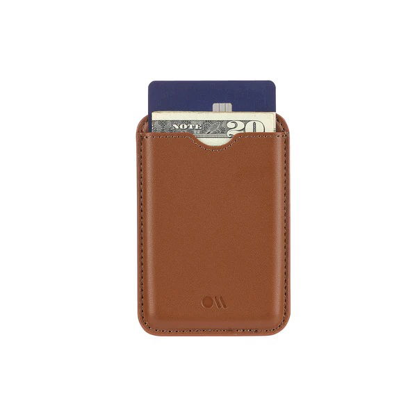 Case-Mate MagSafe Card Holder - Cognac Brown