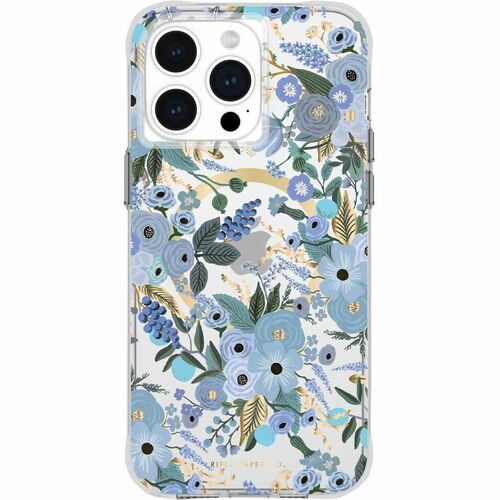 Case-Mate Rifle Paper Co. MagSafe Case for iPhone 15 Plus - Garden Party Blue