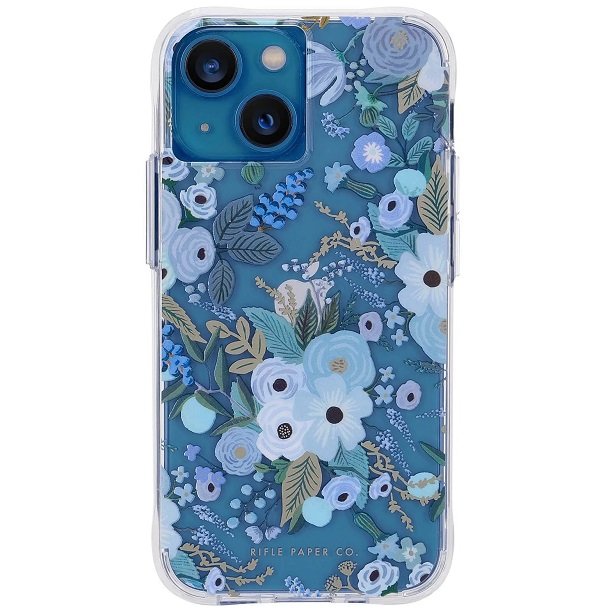 Case-Mate Rifle Paper Co. Case for iPhone 13 - Garden Party Blue