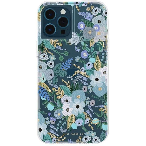 Case-Mate Rifle Paper Co. Case for iPhone 12 Pro Max - Garden Party Blue