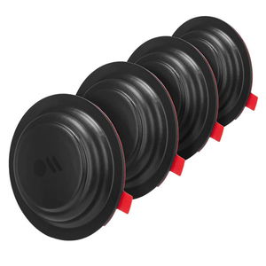 Case-Mate Sticker Mount AirTag Case Black - 4 Pack