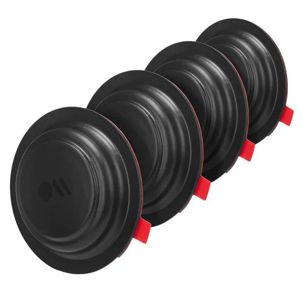 Case-Mate Sticker Mount AirTag Case Black - 4 Pack