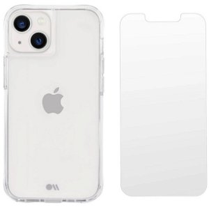 Case-Mate Tough Protection Pack Case and Screen Protector for iPhone 13 - Clear
