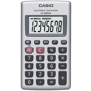 Casio HL820V 8 Digit Pocket Calculator