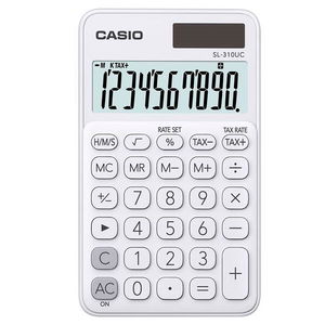 Casio SL-310UC 10 Digit Desktop Calculator - White