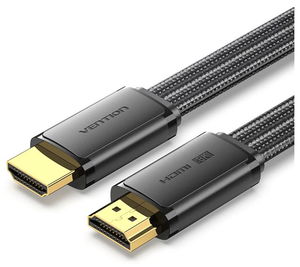 Vention 2M HDMI Male to Male 8K HD Flat Nylon Braided Cable - Black