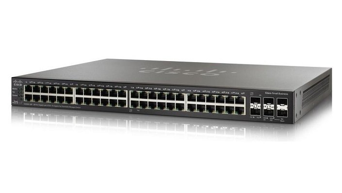 Cisco SG350X-48MP 48-Port Gigabit PoE+ Managed Switch + 4 x SFP+