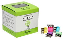 view Clippie Small Coloured Slide Paper Clips - 100 Pack