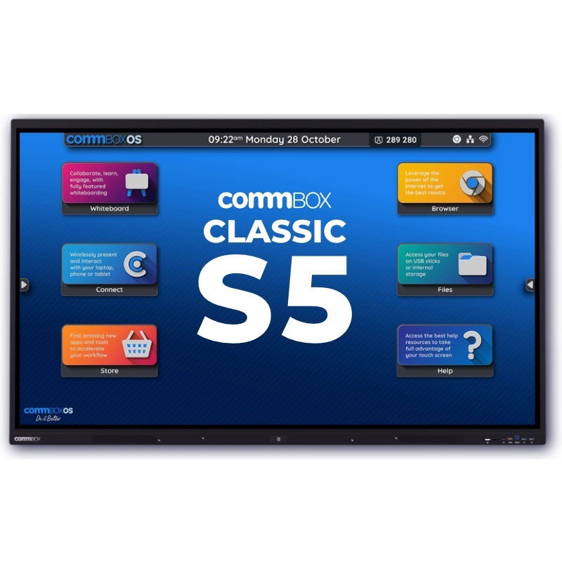 CommBox Classic S5 86 Inch 3840x2160 450nit Touchscreen Interactive Display