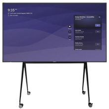 view CommBox Meeting Room Display 55 Inch 3840x2160 4K 350nit 24/7 Direct Lit LED Commercial Display + Mobile Stand