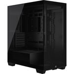 Corsair 3500X Tempered Glass Micro-ATX Mid-Tower Case with NO PSU - Black + FREE Gigabyte Keyboard & Mouse Combo