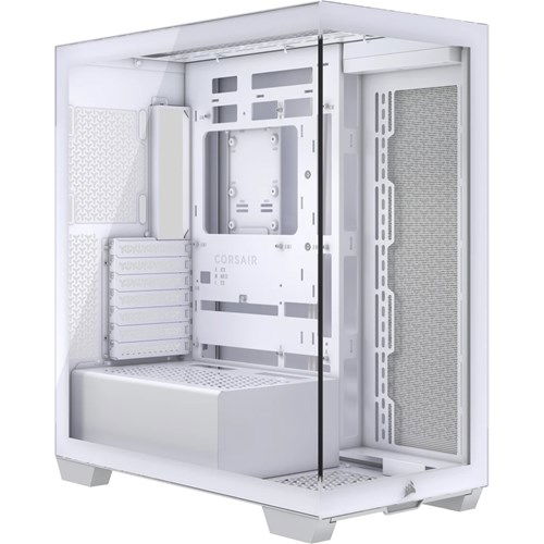 Corsair 3500X Tempered Glass Micro-ATX Mid-Tower Case with NO PSU - White + FREE Gigabyte Keyboard & Mouse Combo