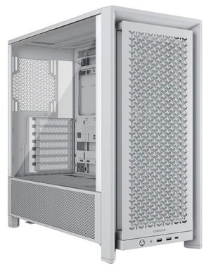 Corsair Frame 4000D RS Tempered Glass Modular E-ATX Mid-Tower Case with No PSU - White