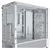 Corsair Frame 4000D RS Tempered Glass Modular E-ATX Mid-Tower Case with No PSU - White