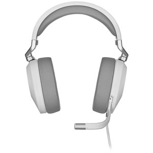 Corsair HS65 USB Over-ear Wired Stereo Surround Sound Gaming Headset - White