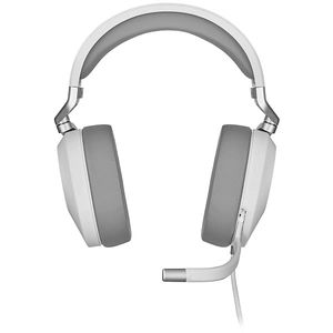 Corsair HS65 USB Over-ear Wired Stereo Surround Sound Gaming Headset - White