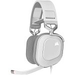 Corsair HS80 RBG USB Over-ear Wired Stereo Headset - White