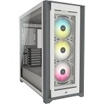 Corsair iCUE 5000X RGB Tempered Glass ATX Mid Tower Case - White