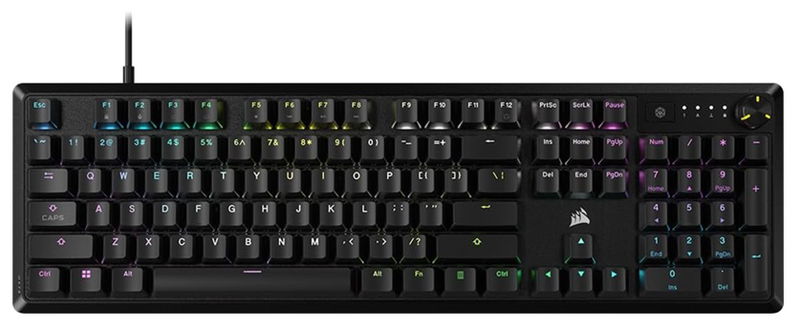 Corsair K70 Core Red Linear Switch RGB Wired Mechanical Gaming Keyboard - Black