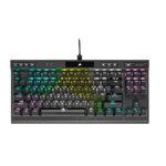 Corsair K70 TKL CS BLK-OPX Silver-RGB Mechanical Gaming Keyboard - Black