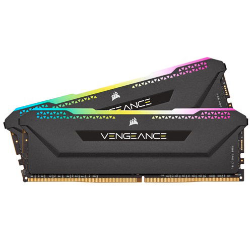 Corsair Vengeance RGB Pro SL  32GB (2 x 16GB) DDR4 3200MT/s DIMM Memory with Heat Spreader - Black