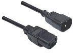 Dynamix 1.8m IEC Male to IEC Female SAA Approved Power Cord Extension Cable