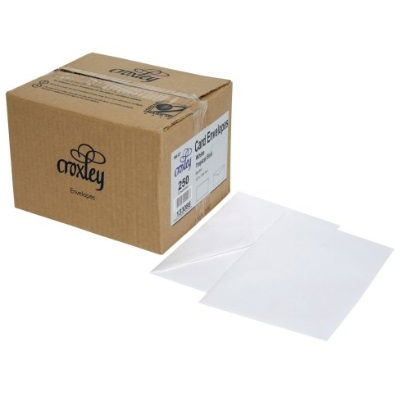 Croxley 127x193mm Tropical Seal 80gsm White Card Envelope - 250 Pack