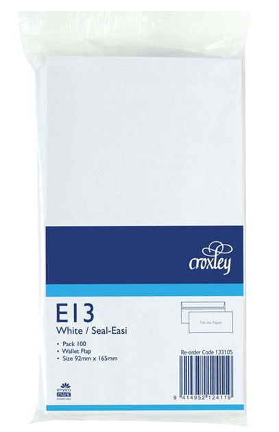 Croxley E13 Seal Easi Envelope - 100 Pack