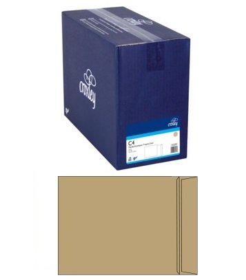 Croxley C4 Pocket Non-Window Seal-Easi 100gsm Manilla Envelope - 250 Pack