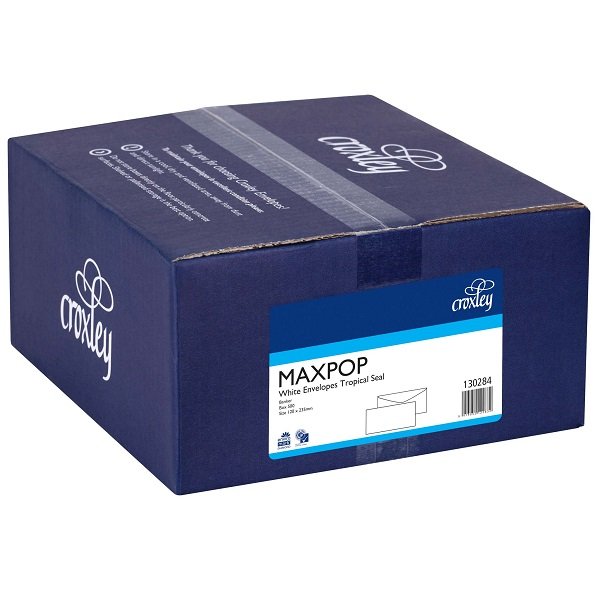 Croxley Maxpop Non-Window FSC Mix Credit Tropical Seal 80gsm White Envelope - 500 Pack