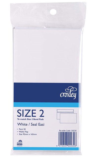 Croxley Size 2 Seal Easi Bond Envelope - 25 Pack