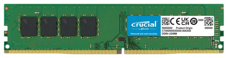 Crucial 16GB DDR4 2400MHz UDIMM Memory