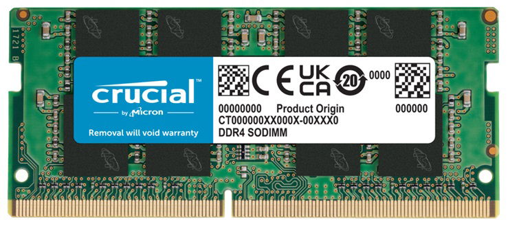 Crucial 16GB DDR4 2400MHz SODIMM Memory