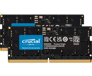 Crucial 32GB Kit (16GBx2) DDR5 4800MHz C40 SODIMM Laptop Memory