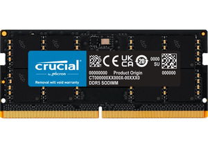 Crucial 32GB DDR5 4800MHz C40 SODIMM Laptop Memory