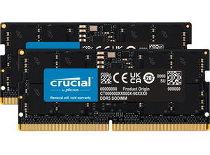 Crucial 32GB Kit (16GBx2) DDR5 5600MHz CL46 SODIMM Laptop Memory