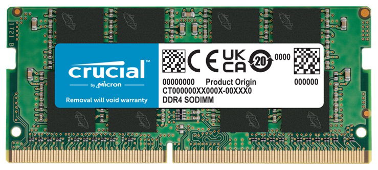 Crucial 8GB DDR4 2400MHz SODIMM Memory