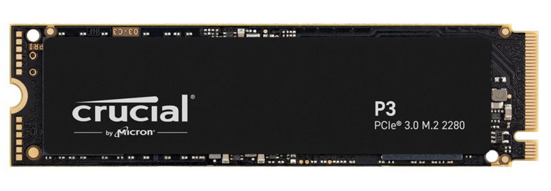 Crucial P3 2TB NVMe PCIe M.2 2280 Solid State Drive