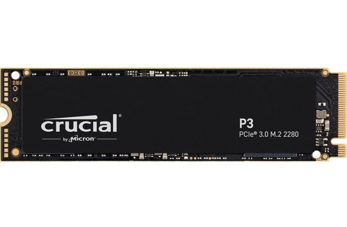 Crucial P3 500GB NVMe PCIe M.2 2280 Solid State Drive