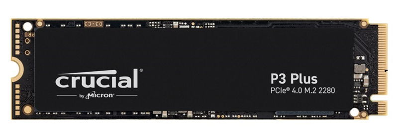 Crucial P3 Plus 4TB NVMe PCIe4 M.2 2280 Solid State Drive