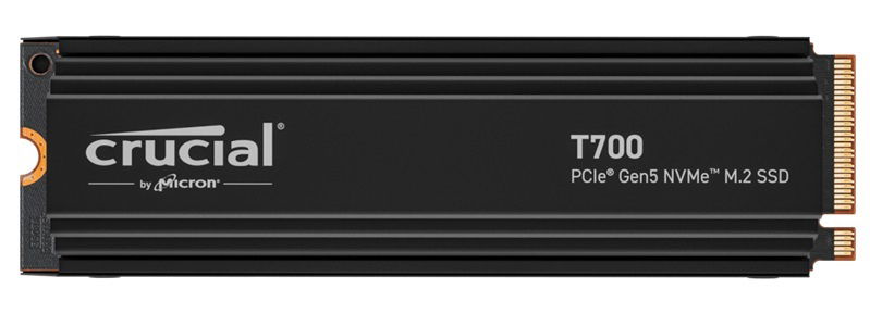 Crucial T700 2TB NVMe PCIe M.2 2280 Solid State Drive with Heatsink