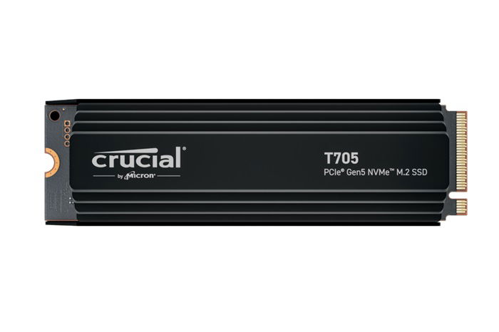 Crucial T705 2TB M.2 2280 PCIe Gen5 NVMe Solid State Drive with Heatsink