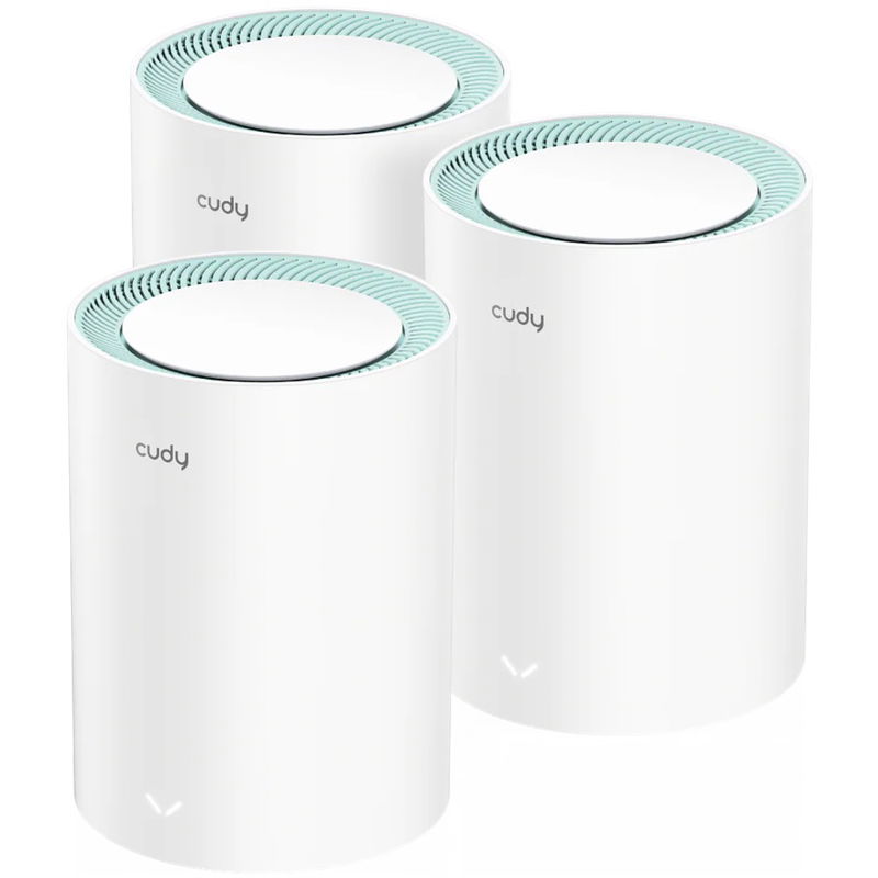 CUDY M1300 AC1200 Gigabit Dual Band Mesh Wi-Fi System - 3 Pack